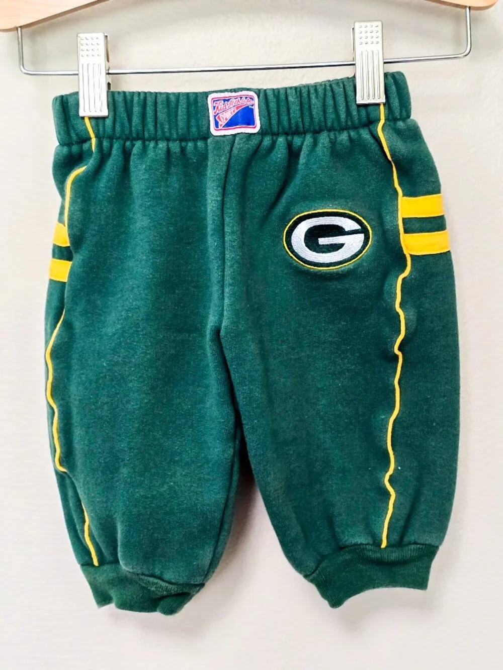 Vintage 1990s Play Football Green Bay Packers Baby Boy 2 Pc Set 6-9 Mos.